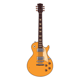 Gitarrenhals Griffbrett Saite handgezeichnete Illustration PNG-Design
