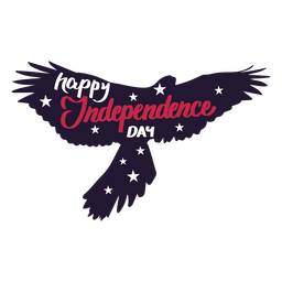 Glücklicher Unabhängigkeitstag-Adlerflügelaufkleber PNG-Design