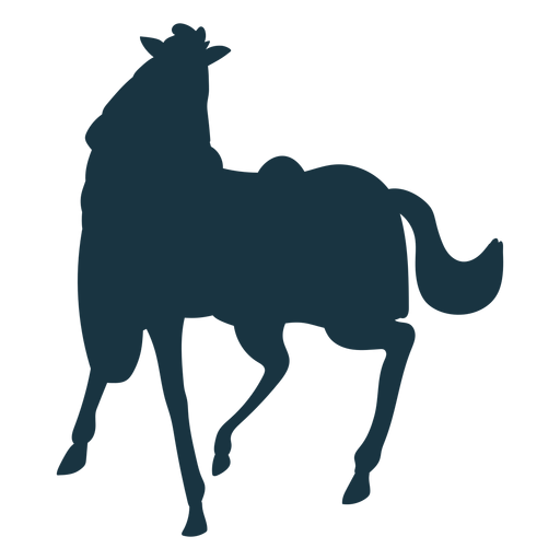 Horse tail hoof mane saddle silhouette PNG Design
