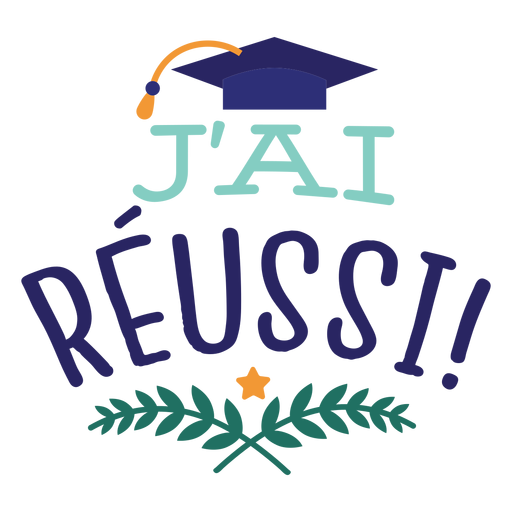 J&#39;ai r ???? ussi star branch akademische Mütze Aufkleber PNG-Design