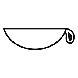 K basket cup bowl stroke Desenho PNG