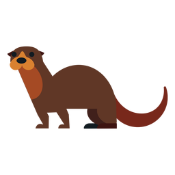 Kalan tail fur muzzle rounded flat PNG Design