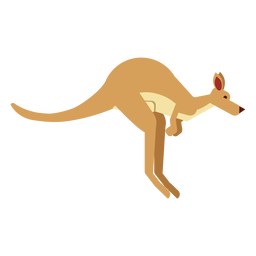 Cute kangaroo animal stroke - Transparent PNG & SVG vector file