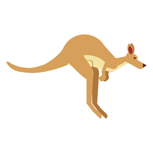 Download Kangaroo Tail Muzzle Pouch Ear Rounded Flat Transparent Png Svg Vector File