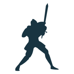 Knight plate armor sword silhouette PNG Design Transparent PNG