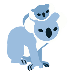 Download Koala Claw Ear Nose Baby Koala Rounded Flat Transparent Png Svg Vector File