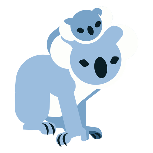 Download Koala Claw Ear Nose Baby Koala Rounded Flat Transparent Png Svg Vector File