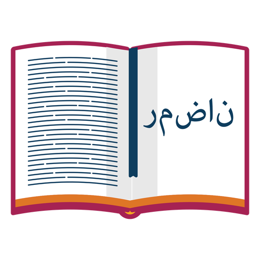 Koran prayer book text bookmark flat PNG Design