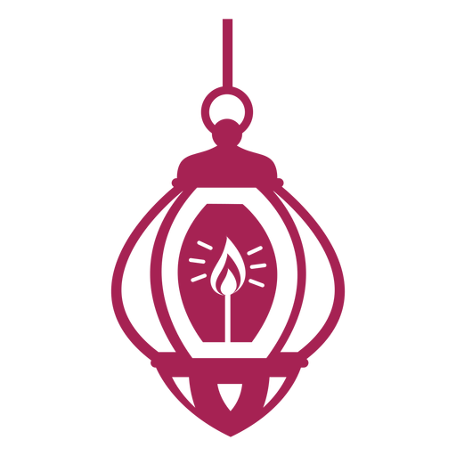 Lámpara fuego icono lámpara silueta detallada Diseño PNG