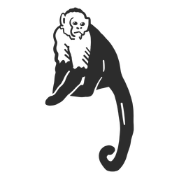 Monkey Tail Muzzle Leg Doodle Transparent Png Svg Vector File