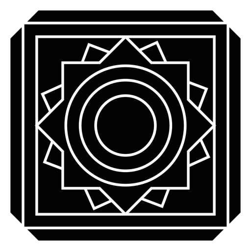 Mosaik quadratisch schwarz PNG-Design