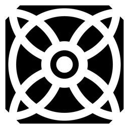 Mosaico flor círculo pétalo silueta detallada Diseño PNG