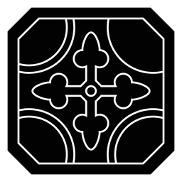 Mosaic circle arrow detailed silhouette PNG Design