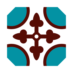 Mosaic circle arrow flat PNG Design