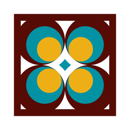 Círculo de mosaico em losango plano Desenho PNG