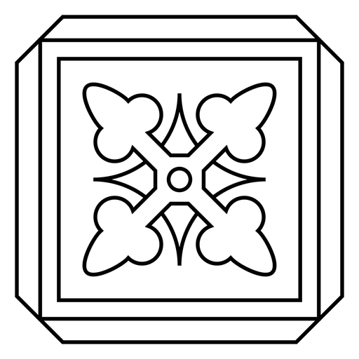 Mosaik quadratischer Pfeilstrich PNG-Design
