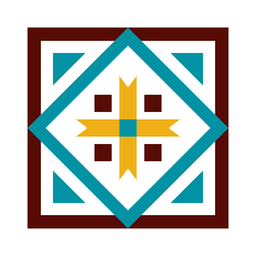 Mosaic square arrow triangle flat PNG Design