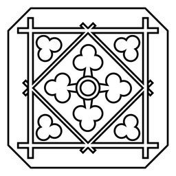 Mosaik quadratischer Rautenstrich PNG-Design