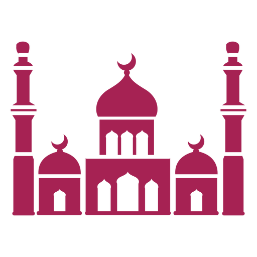 Mosque Tower Dome Crescent Detailed Silhouette Transparent Png Svg Vector File