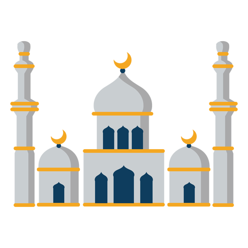 Mosque Tower Dome Crescent Flat Transparent Png Svg Vector File