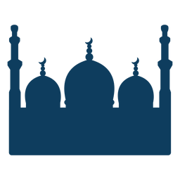 Halbmondschattenbild der Moscheeturmkuppel PNG-Design