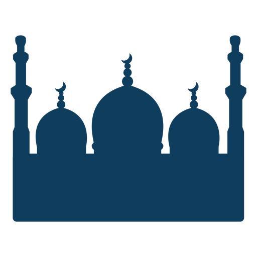 Halbmondschattenbild der Moscheeturmkuppel PNG-Design