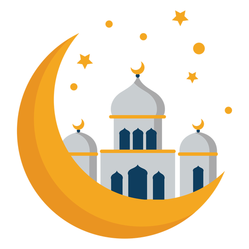 Mezquita torre cúpula media luna plana Descargar PNG/SVG transparente