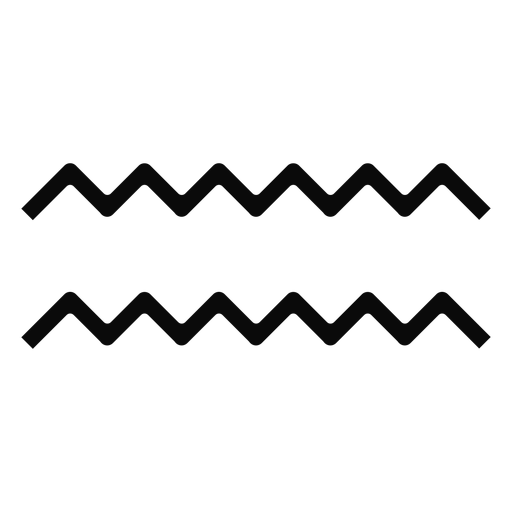 N Wassertropfenwellenpaar-Symmetrie-Silhouette PNG-Design