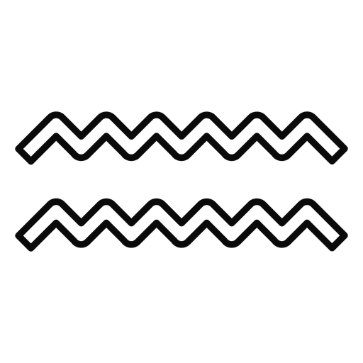 N curso de simetria de par de ondas de gota d&#39;?gua Desenho PNG