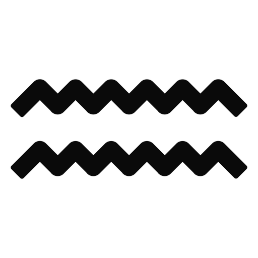 N Wasserwellen-Tropfenpaar-Symmetrie-Silhouette PNG-Design