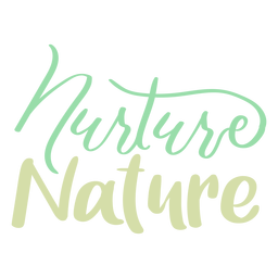 Nutrir la etiqueta de la insignia de la naturaleza Diseño PNG