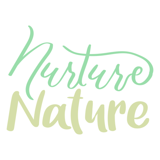 Nurture nature badge sticker PNG Design