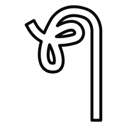 O u Knoten Ast Rumpf Lasso Hub PNG-Design