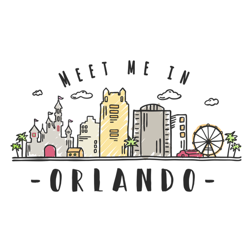 Orlando-Skylineaufkleber