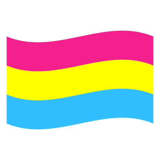 Pansexual bandera raya plana - Descargar PNG/SVG transparente