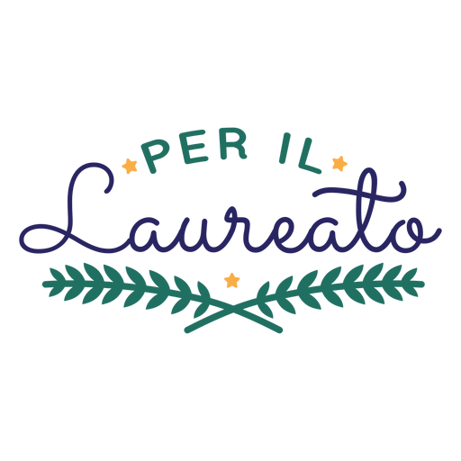 Per il laureato star branch sticker PNG Design