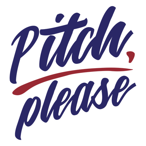 Pitch por favor raya la etiqueta engomada de la insignia Diseño PNG