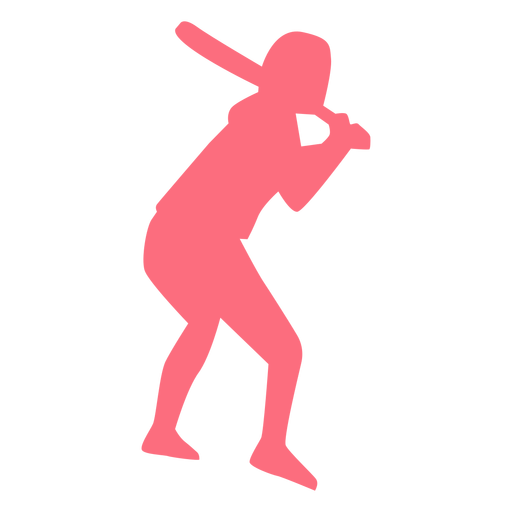 Player ballplayer bat baseball player silhouette PNG Design
