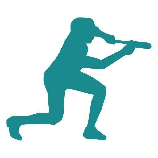 Player baseball player ballplayer bat silhouette PNG Design