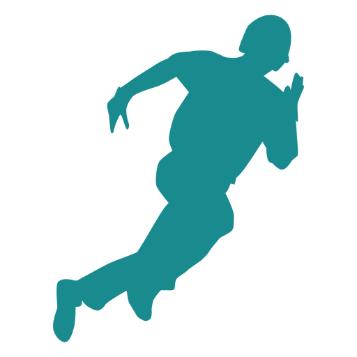 Player baseball player ballplayer running silhouette PNG Design