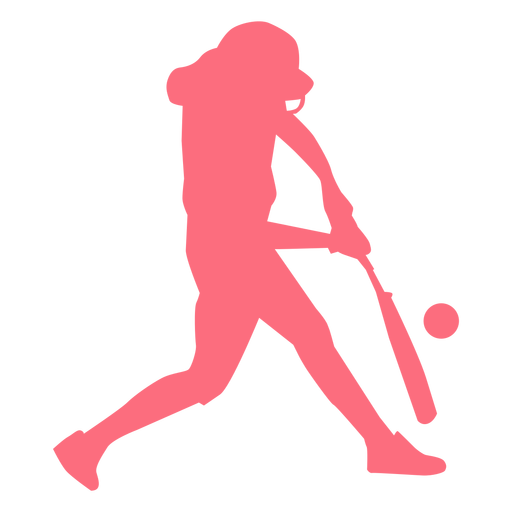 Player baseball player bat ball ballplayer silhouette PNG Design