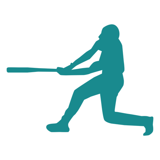 Spieler Baseballspieler Fledermaus Ballspieler Silhouette PNG-Design