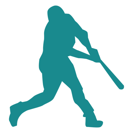 Player baseball player bat ballplayer silhouette baseball PNG Design