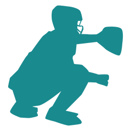 Player baseball player glove helmet ballplayer silhouette PNG Design