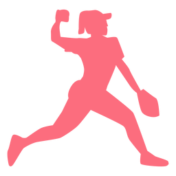 Spieler Cap Ball Handschuh Baseball Spieler Ballspieler Silhouette PNG-Design