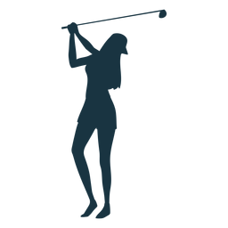 Jugador mujer club gorra pelo silueta Diseño PNG