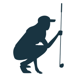 Player female club cap sitting hair silhouette PNG Design