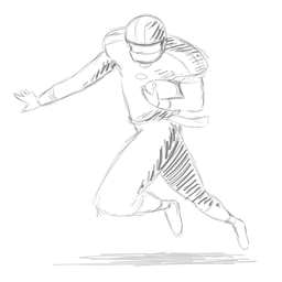 Male athlete silhouette - Transparent PNG & SVG vector file