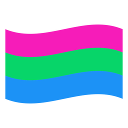 Faixa de bandeira polisual plana Desenho PNG
