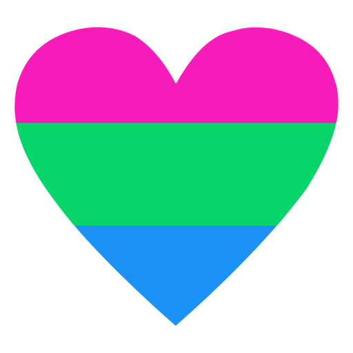 Download Polysexual heart stripe flat - Transparent PNG & SVG ...